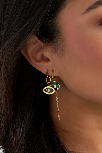 Ohrringe Auge Want You - Roségold h5 Bild3